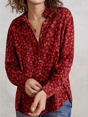 FARM RIO MAGDA BUTTON DOWN BLOUSE BRAND NEW WITH TAGS SMALL